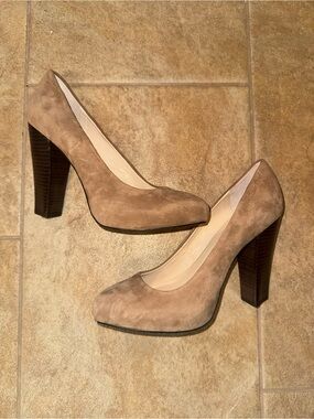 Calvin Klein suede high heels